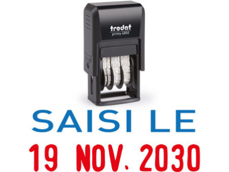 trodat Tampon dateur Printy Dater 4850L 'SAISI LE' (FR)