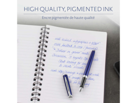 WATERMAN Cartouche d'encre longue, bleu sérénité