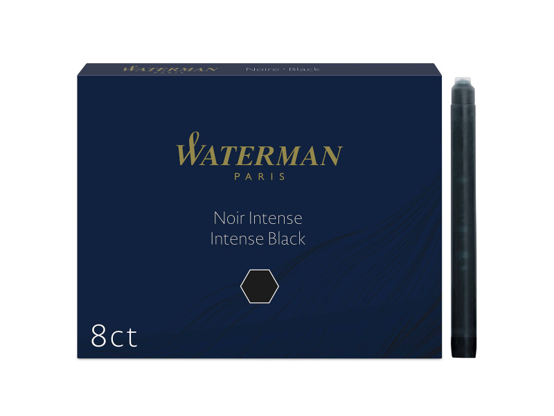 WATERMAN Cartouches d'encre longues, noir intense