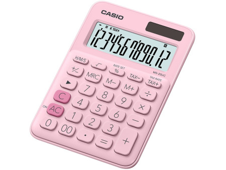 CASIO Calculatrice de bureau MS-20UC-PK, rose