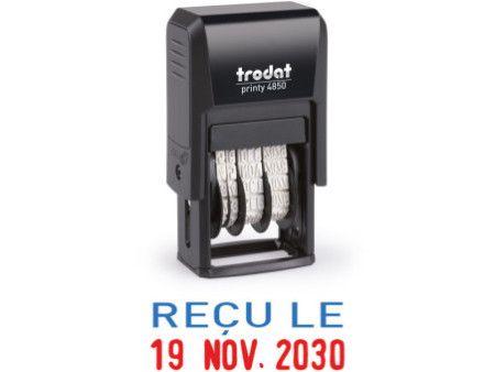 trodat Tampon dateur Printy Dater 4850L, 'RECU LE' (FR)