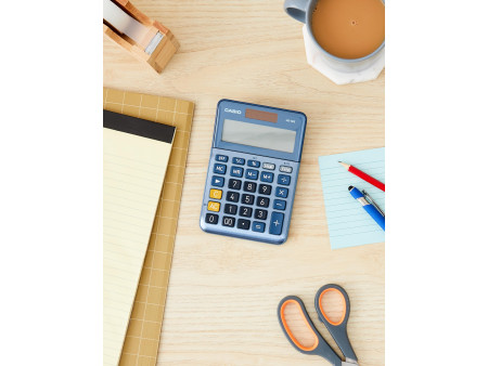 CASIO Calculatrice de bureau MS-80E, 8 chiffres, argent