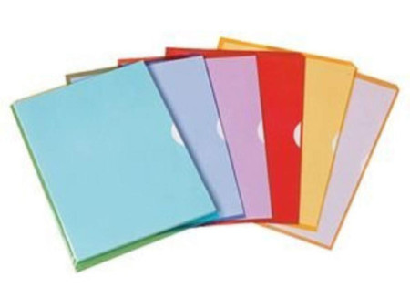 Oxford Pochettes coin Fard'Liss, A4, PVC 0,20 mm, rouge