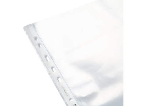 Oxford Pochette perforée, A4, PP, 0,07 mm, transparent