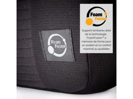 Fellowes Coussin lombaire PlushTouch, noir