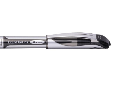 Pentel Stylo roller à encre gel EnerGel BL57, noir
