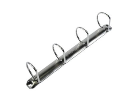EXACOMPTA Classeur rembordé PVC, 4 anneaux en D, A4, noir