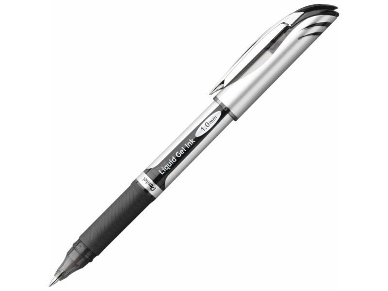 Pentel Stylo roller à encre gel EnerGel BL60, noir