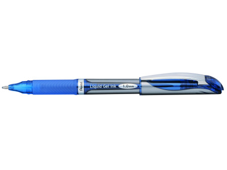 Pentel Stylo roller à encre gel EnerGel BL60, bleu