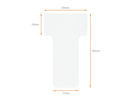 nobo Fiche T, indice 1 / 28 mm, 170 g/m2, blanc