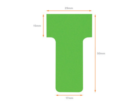 nobo Fiche T, indice 2 / 60 mm, 170 g/m2, vert