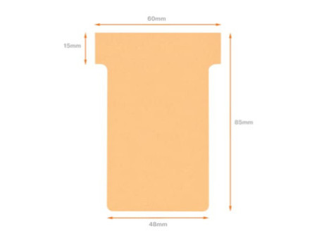 nobo Fiche T, indice 2 / 60 mm, 170 g/m2, beige