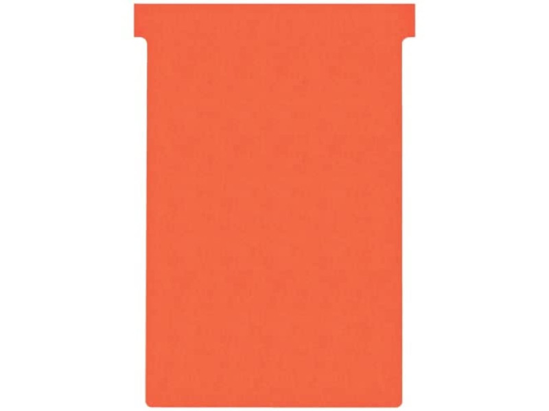 nobo Fiche T, indice 4 / 124 mm, 170 g/m2, rouge