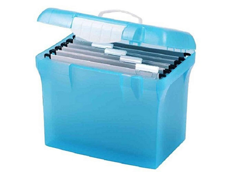 Oxford Valisette plastique Class'N Go, bleu translucide