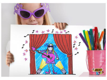 BIC KIDS Feutre Visa, étui en carton de 12