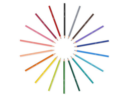 BIC KIDS Crayons de couleur Tropicolors , étui carton de 18