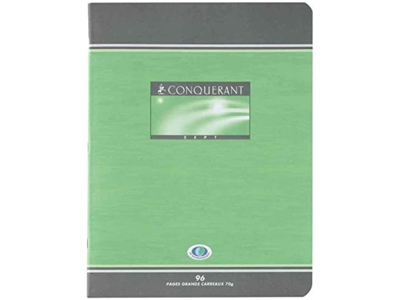 CONQUERANT SEPT Cahier, 240 x 320 mm, Seyès, 48 pages
