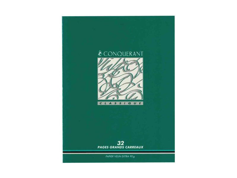 CONQUERANT CLASSIQUE Cahier 170 x 220 mm, Seyès, 96 pages