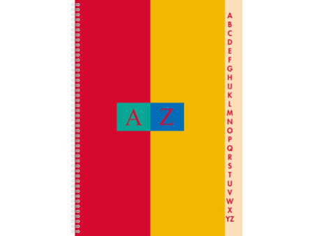 CONQUERANT SEPT Carnet répertoire, reliure intégrale, A4