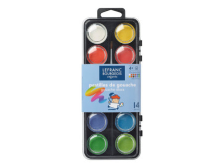 LEFRANC BOURGEOIS Pastilles de Gouache, boîte de 12
