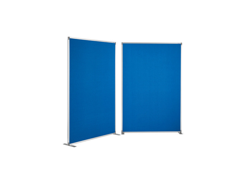 magnetoplan Cloison de séparation, en textile, bleu, cadre