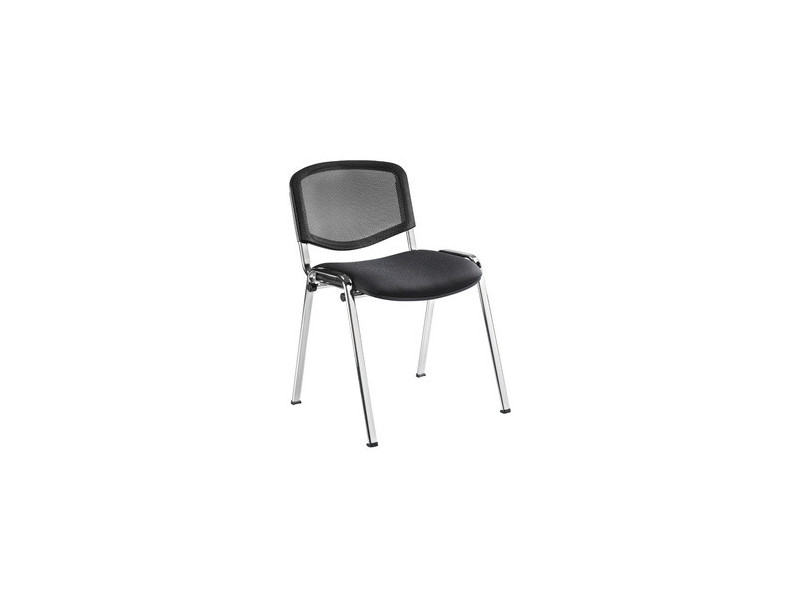 SODEMATUB Chaise de réunion 'Iso-Confort', noir / chrome