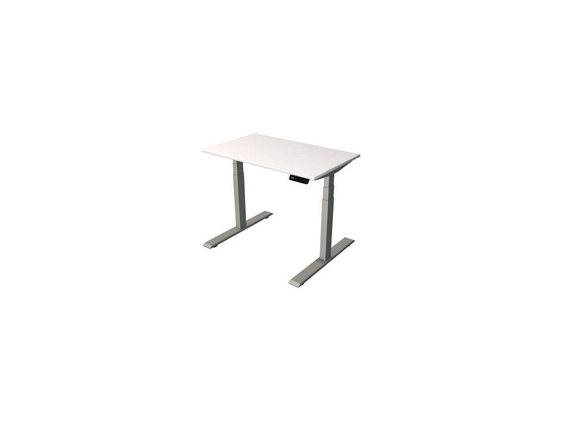 kerkmann Bureau assis-debout Smart Office, blanc/argent
