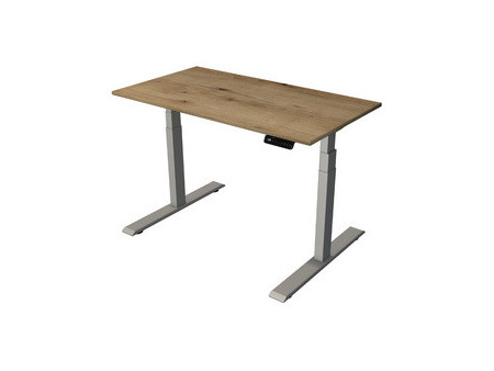 kerkmann Bureau assis-debout Smart Office, chêne/argent