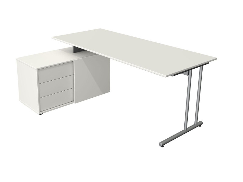 kerkmann Poste de travail complet Start Up, blanc