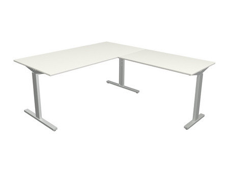 kerkmann Bureau 'Form 2' avec extension, (L)1.600 mm, blanc