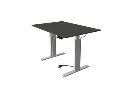 kerkmann Table de bureau assis-debout Move 3 tube, chêne