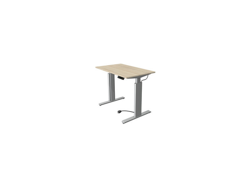 kerkmann Table de bureau assis-debout Move 3 tube, chêne