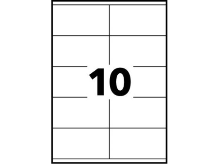 AVERY Etiquette pour photocopieur, 105 x 58 mm, blanc