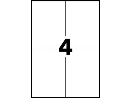 AVERY Etiquette pour photocopieur, 105 x 148,5 mm, blanc