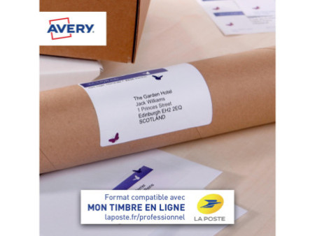 AVERY Etiquette d'adresse jet d'encre, 99,1 x 38,1 mm, blanc