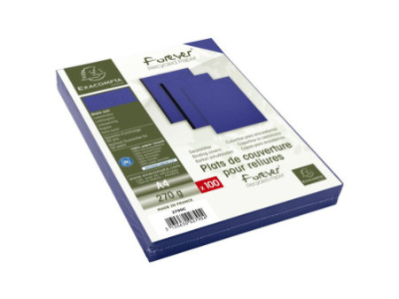 EXACOMPTA Couverture de reliure FOREVER, A4, bleu foncé