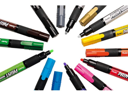 Pentel Marqueur permanent PAINT MARKER MMP20, argent