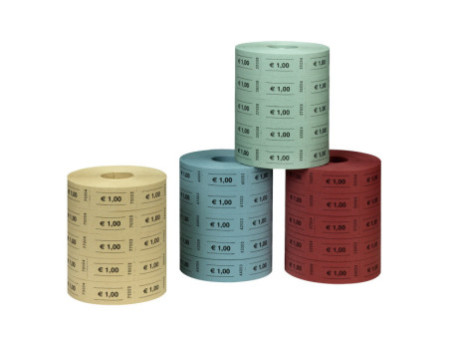 herlitz Rouleau de tickets-valeur, 1000 tickets par rouleau