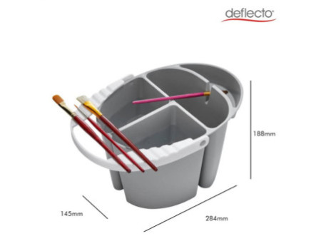 deflecto Godet à peinture multifonction, gris