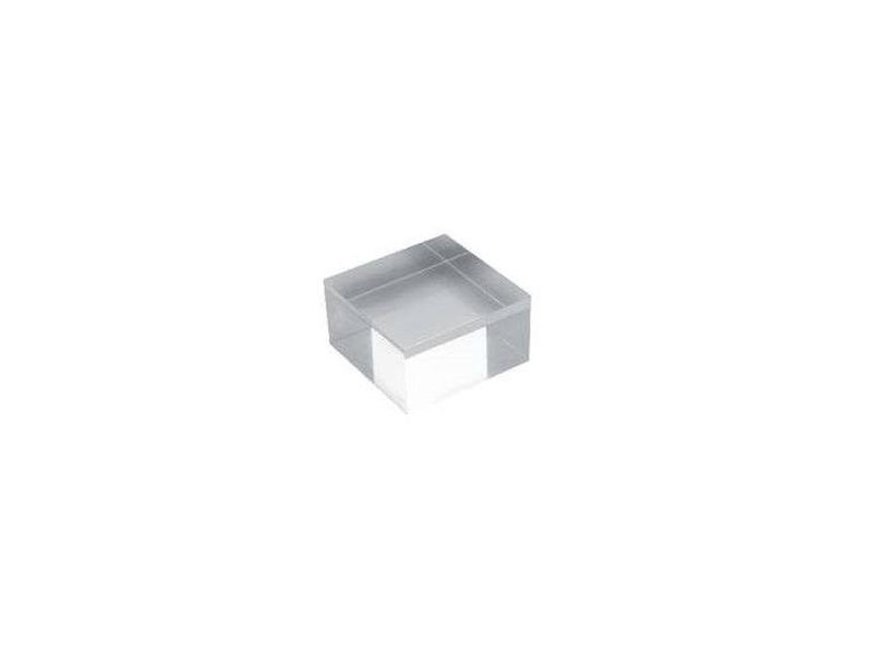 deflecto Bloc d'acrylique, 100 x 100 x 40 mm, transparent