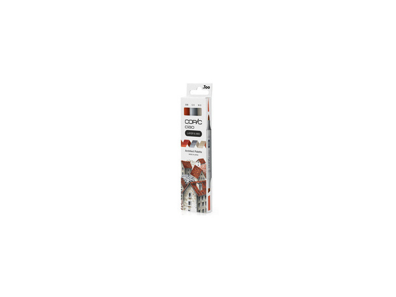 COPIC Marqueur ciao, set de 3 'Architect Palette'