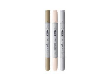 COPIC Marqueur ciao, set de 3 'Mellow Palette'