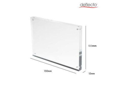 deflecto Porte-visuel magnétique, A6, transparent
