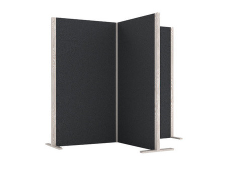 magnetoplan Cloison acoustique Wood Series, cube, gris