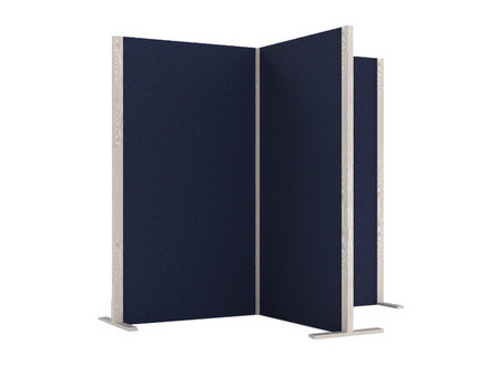magnetoplan Cloison acoustique Wood Series, cube, gris