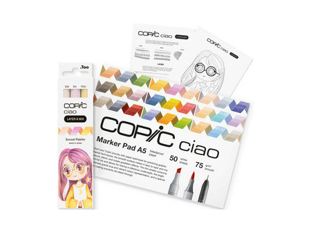 COPIC Marqueur ciao 'LAYER & MIX Manga Starter Set', Sunset