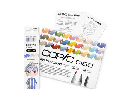 COPIC Marqueur ciao 'LAYER & MIX Manga Starter Set', Serene