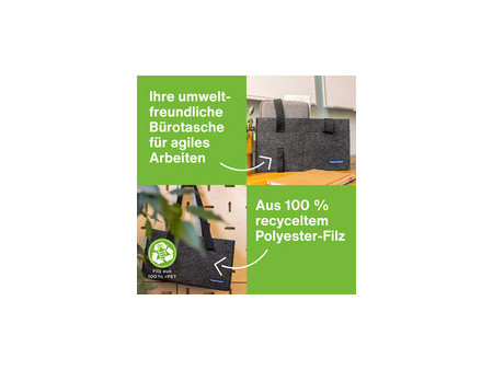 magnetoplan Sacoche en feutre Desk Sharing Bag, anthracite