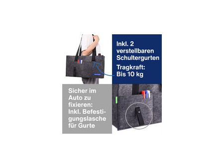magnetoplan Sacoche en feutre Desk Sharing Bag, anthracite