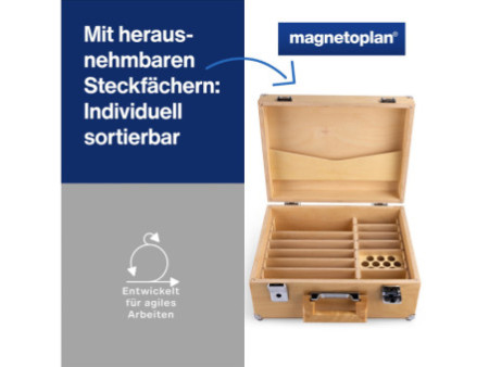 magnetoplan Mallette de présentation Wood Series